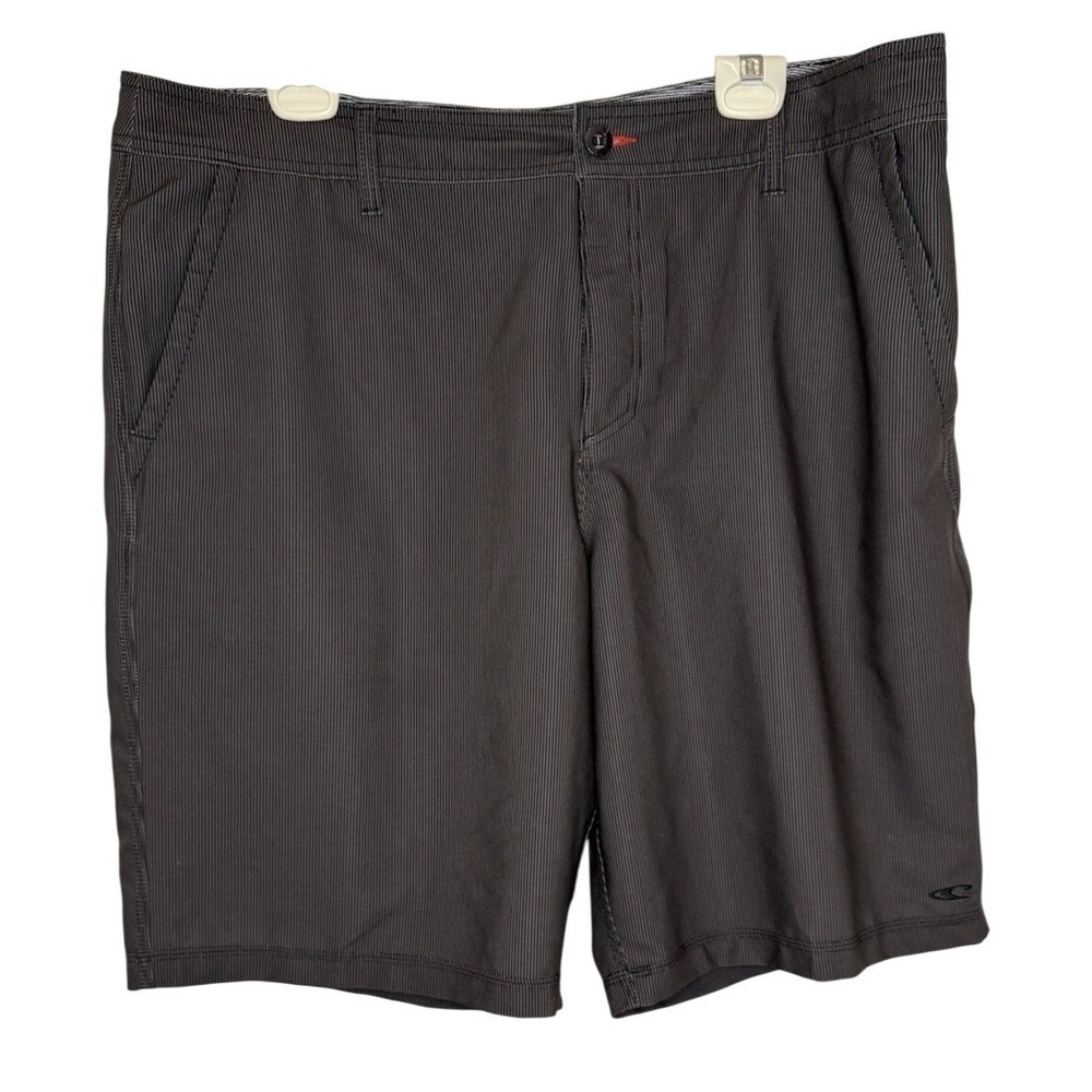 O'Neill Hybrid Mens 40 Stripe Board Shorts Tie Waist Pockets Summer Beach Casual